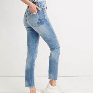 Madewell perfect vintage jean HEART DISTRESSED 26